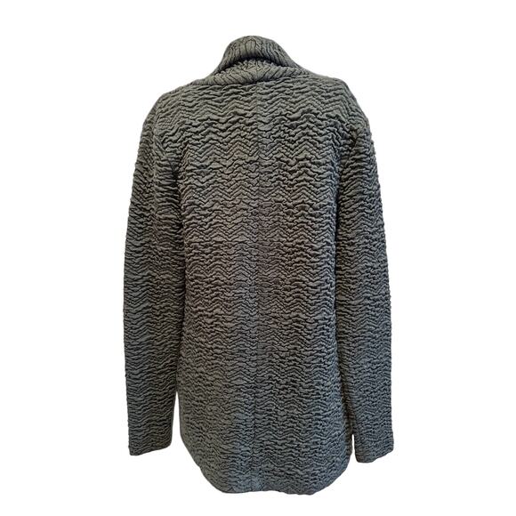 Anthropologie 3 Dots Cardigan Womens XS Grey Open Front Textured Knit Cozy Fall - Picture 3 of 6